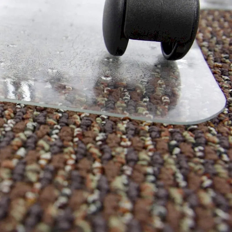 Tappeto salvapavimento borchiato in PVC per sedia da ufficio per moquette a pelo standard