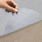 Tappeto salvapavimento borchiato in PVC per sedia da ufficio per moquette a pelo standard