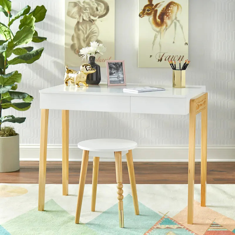 Scrivania e Sgabello Set