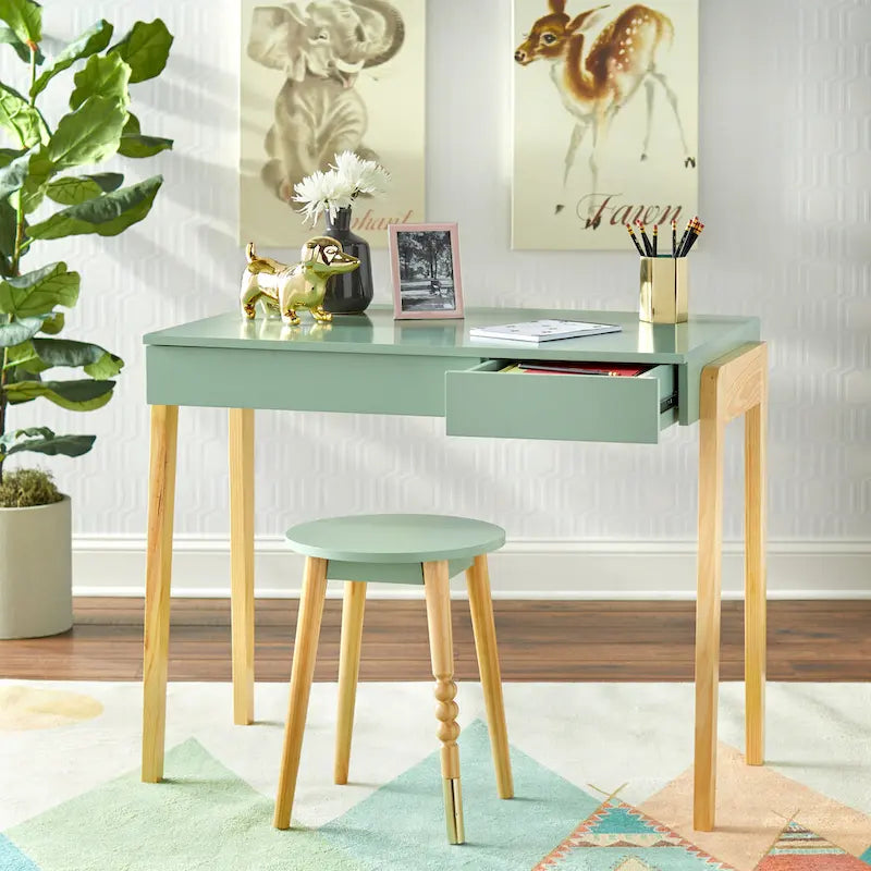 Scrivania e Sgabello Set