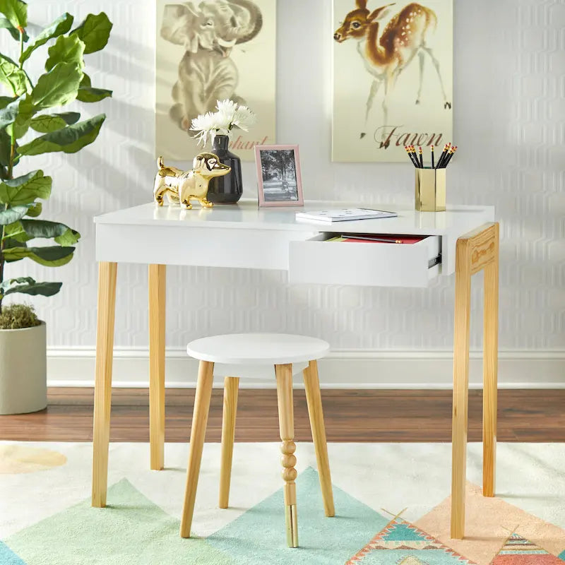 Scrivania e Sgabello Set