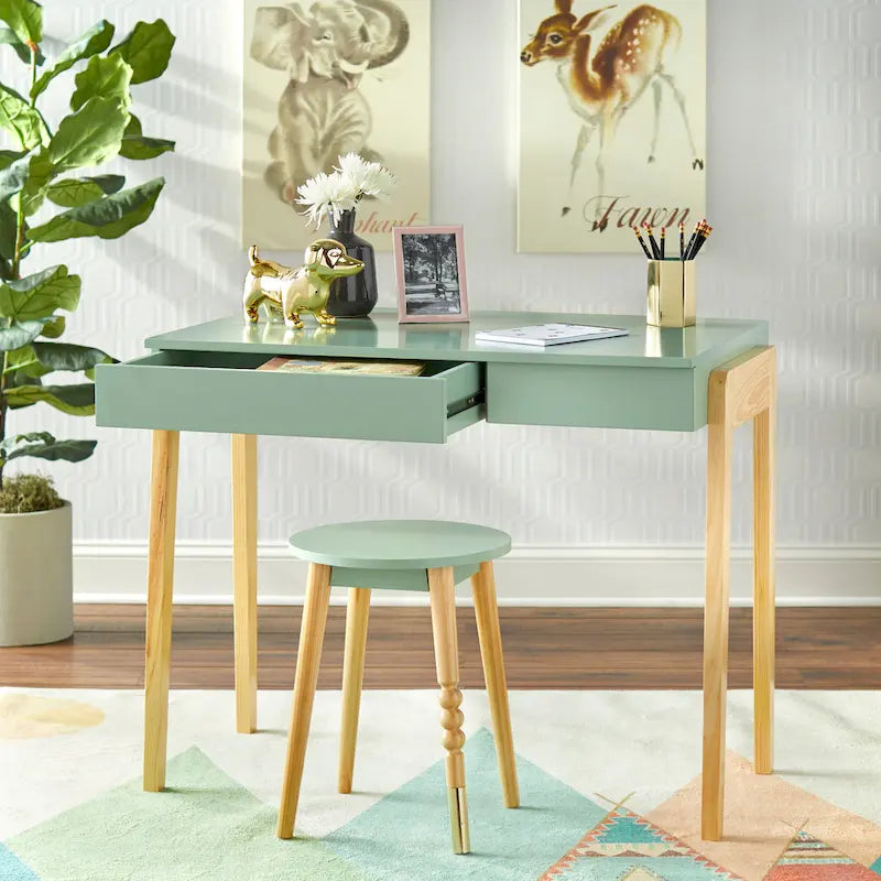 Scrivania e Sgabello Set
