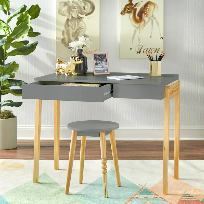 Scrivania e Sgabello Set