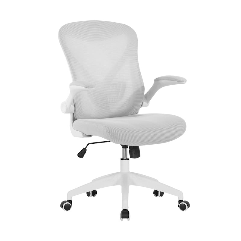 Sedia da ufficio ergonomica in rete con base in nylon e meccanismo di inclinazione