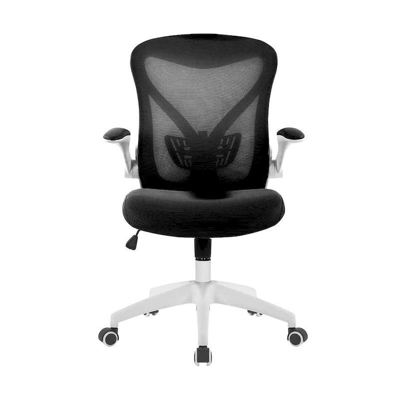Sedia da ufficio ergonomica in rete con base in nylon e meccanismo di inclinazione