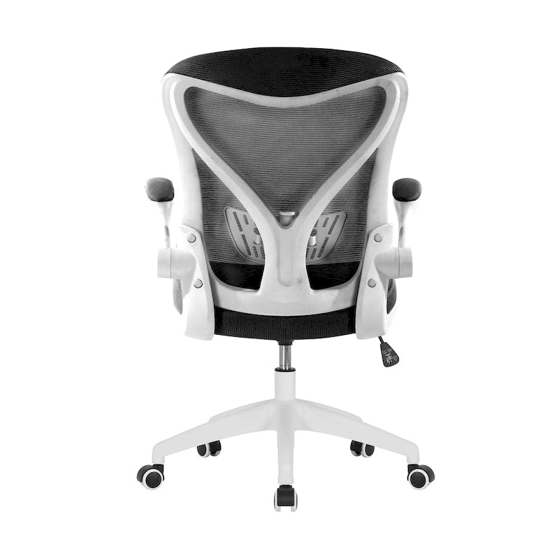 Sedia da ufficio ergonomica in rete con base in nylon e meccanismo di inclinazione