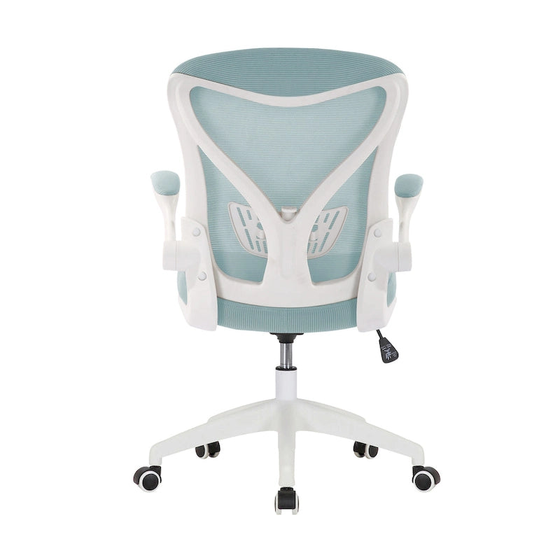 Sedia da ufficio ergonomica in rete con base in nylon e meccanismo di inclinazione