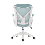 Sedia da ufficio ergonomica in rete con base in nylon e meccanismo di inclinazione