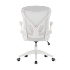 Sedia da ufficio ergonomica in rete con base in nylon e meccanismo di inclinazione