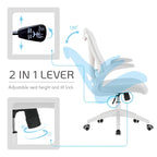 Sedia da ufficio ergonomica in rete con base in nylon e meccanismo di inclinazione