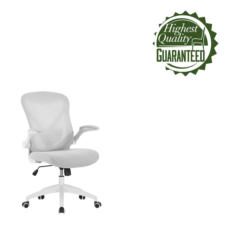 Sedia da ufficio ergonomica in rete con base in nylon e meccanismo di inclinazione