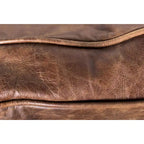 Divano vintage in pelle marrone