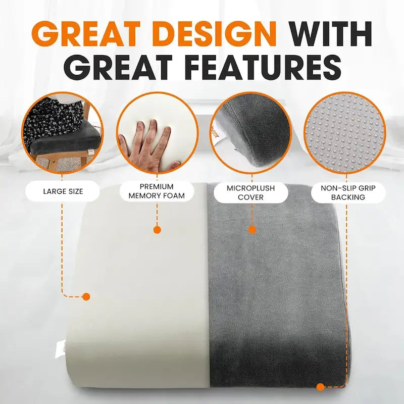 Cuscino extra-large per seduta in memory foam ultra-supportivo