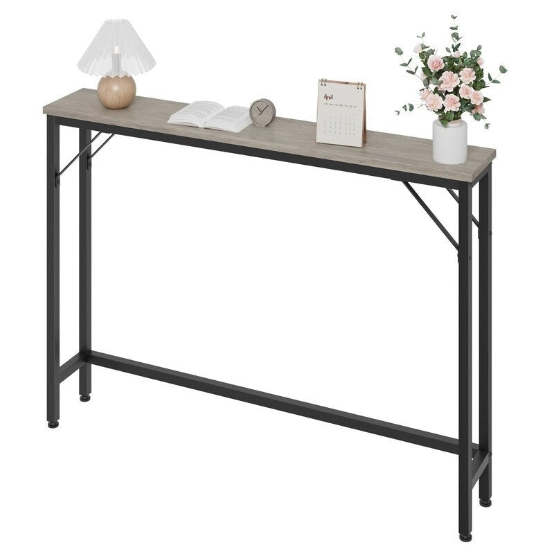 Narrow single-layer sofa back table