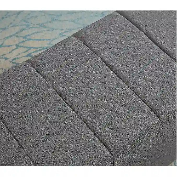 Panca contenitore rettangolare imbottita, Panca da camera da letto fondo letto