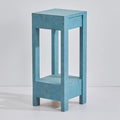 Tavolino/Tavolo d'Appoggio per Divano in Legno Massello Stile Rustico - 11 L x 26 A