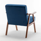 Sedia Mid-Century Modern, Sedia da Soggiorno con Struttura in Legno Massello