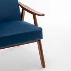 Sedia Mid-Century Modern, Sedia da Soggiorno con Struttura in Legno Massello