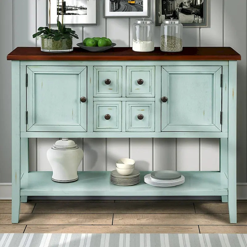 Credenza a buffet con ripiano inferiore