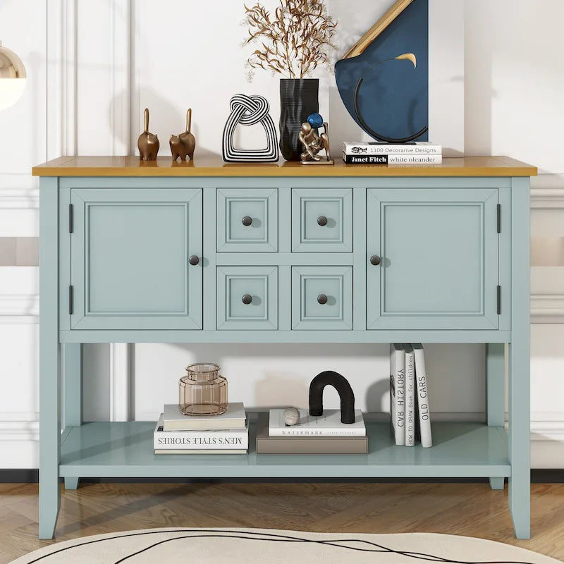 Credenza a buffet con ripiano inferiore