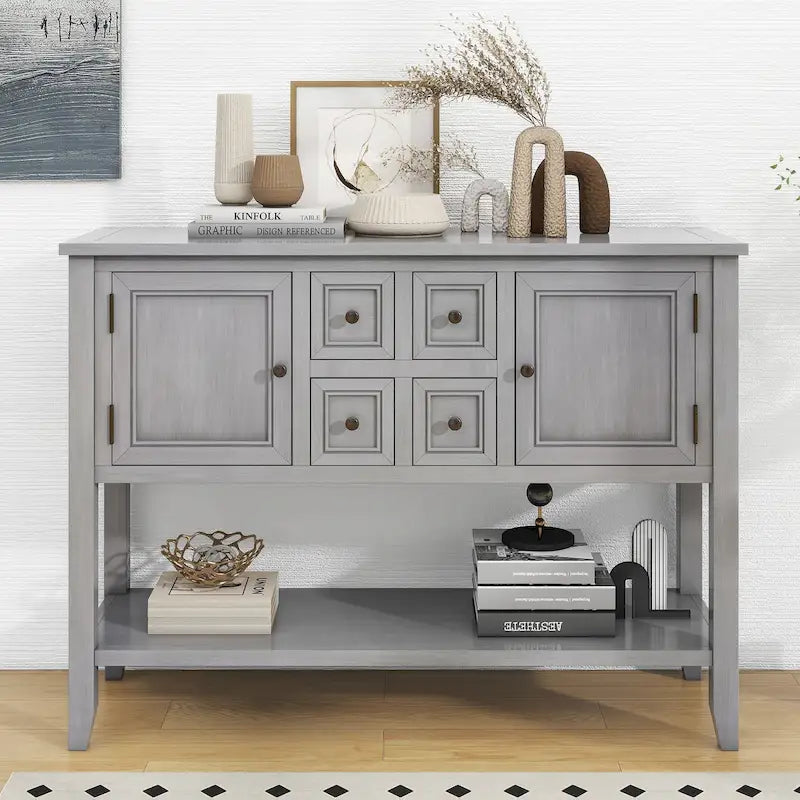 Credenza a buffet con ripiano inferiore