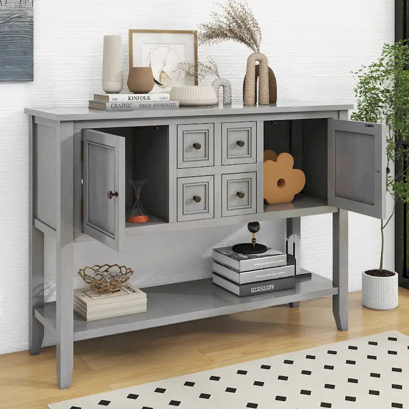 Credenza a buffet con ripiano inferiore