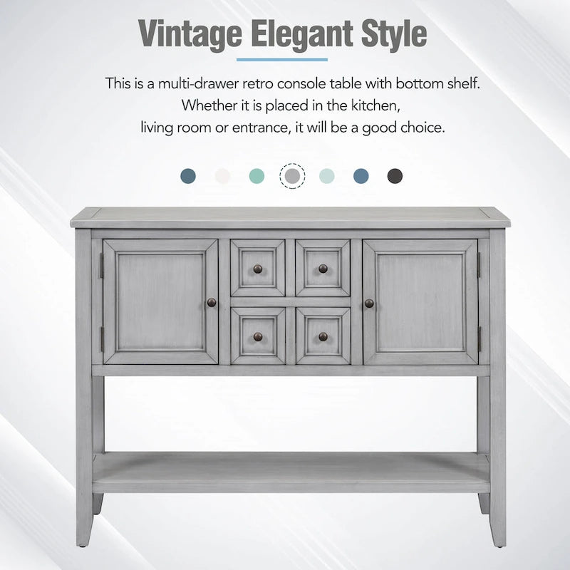 Credenza a buffet con ripiano inferiore