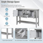 Credenza a buffet con ripiano inferiore