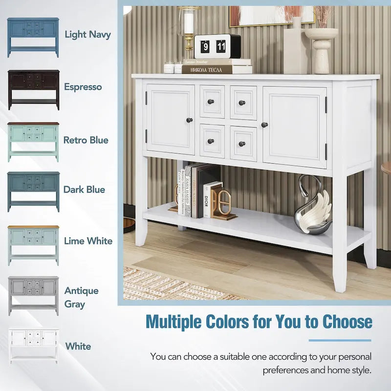 Credenza a buffet con ripiano inferiore
