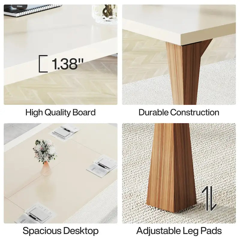Scrivania direzionale, 180 L x 90 P cm, grande scrivania da ufficio, scrivania moderna per computer