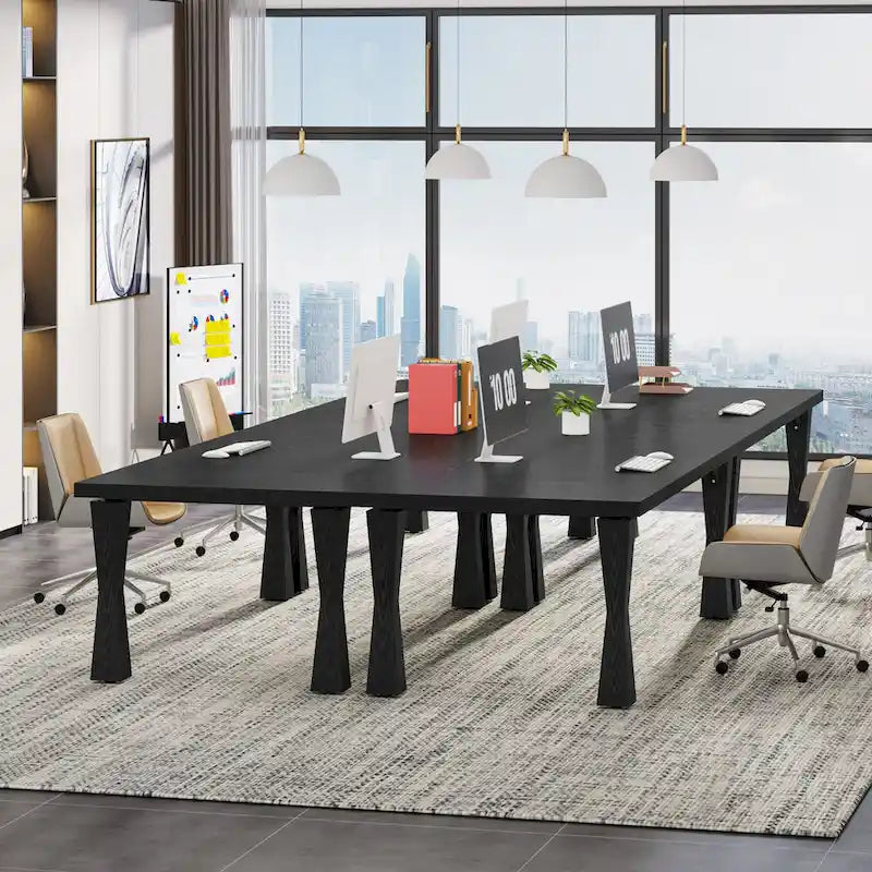 Scrivania direzionale, 180 L x 90 P cm, grande scrivania da ufficio, scrivania moderna per computer