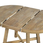 Tavolo da pranzo rotondo allungabile in legno con 16 inserti