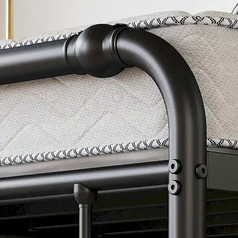 Struttura letto resistente anti-oscillazione da 18 pollici con testiera ad arte ondulata, facile montaggio