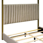 Letto a baldacchino imbottito Queen Size